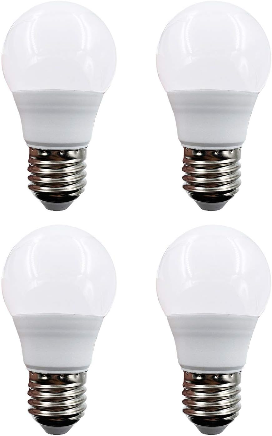 Taysing 12V Light Bulb A15 3W Soft White 3000K E26 Screw Base 12v led Bulb DC 12 Volt 24v 36v 48v Low Voltage Lights for Solar Battery System,RV,Marine Boat,Off Grid Lighting(3W-3000K-4 Pack)