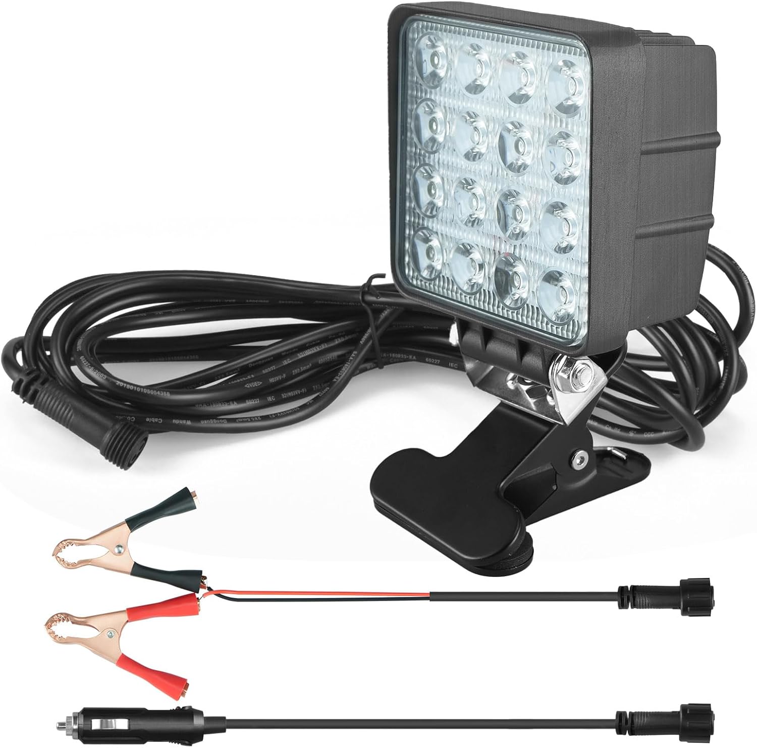 Boat Docking Headlights Led Pod Lights 40W 6000K 12V Above Water Flood Marine Led for Kayak Bass Jon Fishing Boat Spreader Light T-top Deck Driving Stern Lights Truck Light