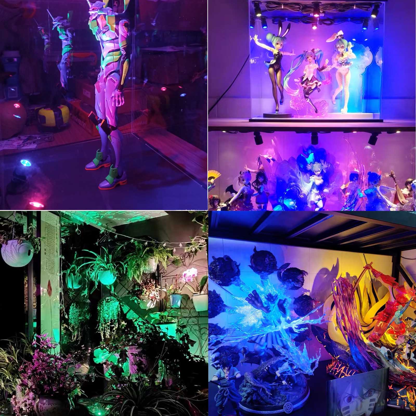 Taysing Color LED Spot Light Indoor Little Mini Spotlight Accent Lights for Display, Paintings, Pictures, Plants, Jewelry, Shelves, Cabinets, Posters, Showcase