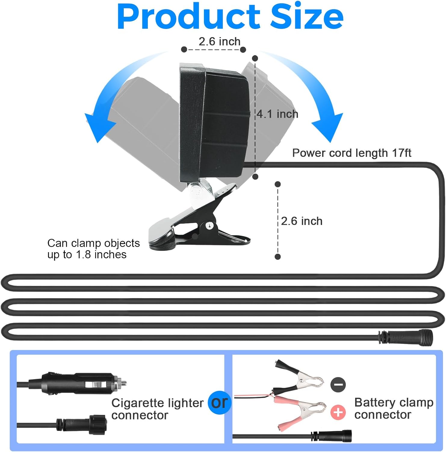 Boat Docking Headlights Led Pod Lights 40W 6000K 12V Above Water Flood Marine Led for Kayak Bass Jon Fishing Boat Spreader Light T-top Deck Driving Stern Lights Truck Light
